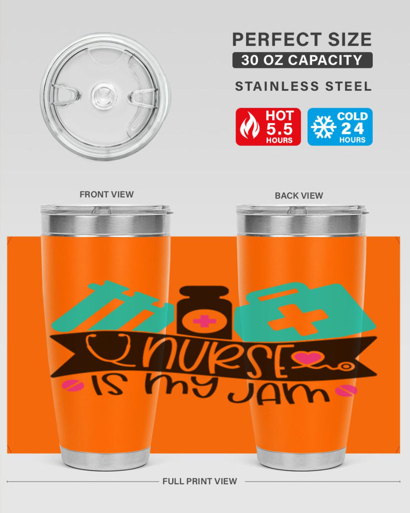 Nurse Is My Jam Style Style 110#- nurse- tumbler