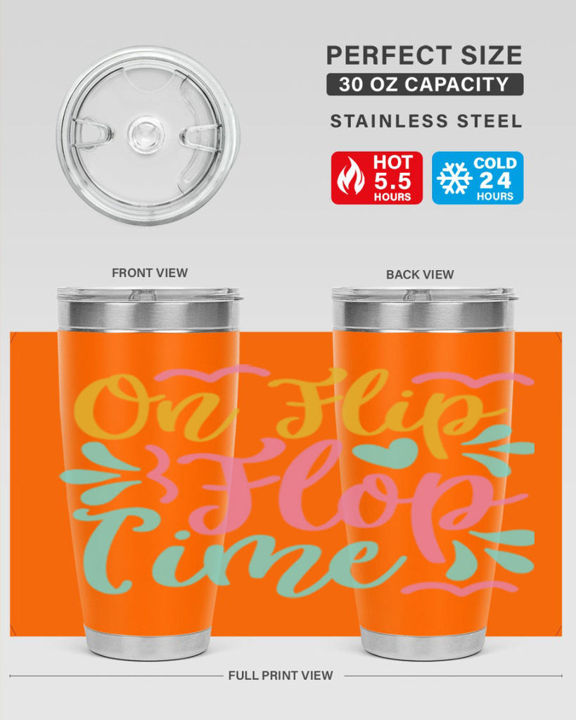 ON FLIP FLOP TIME Style 58#- summer- Tumbler