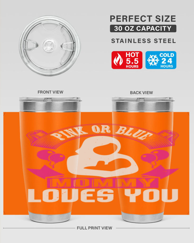 Pink or Blue Monny Loves You Style 178#- baby- tumbler