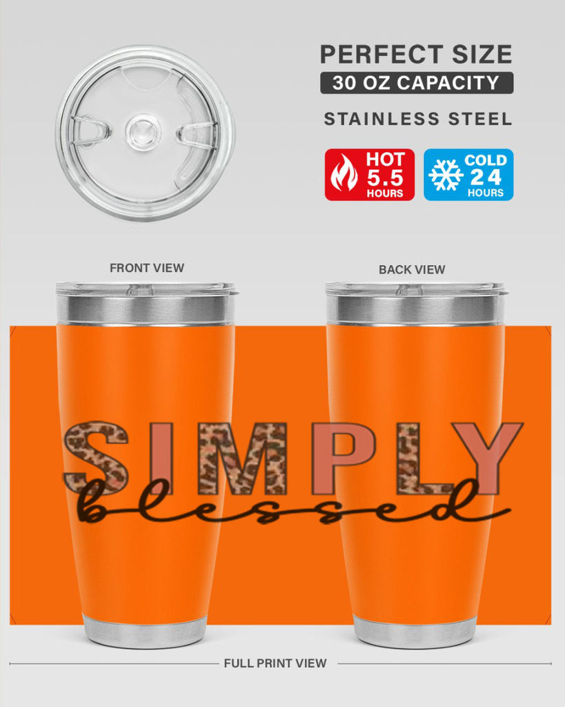 Simply blessed 575#- fall- Tumbler