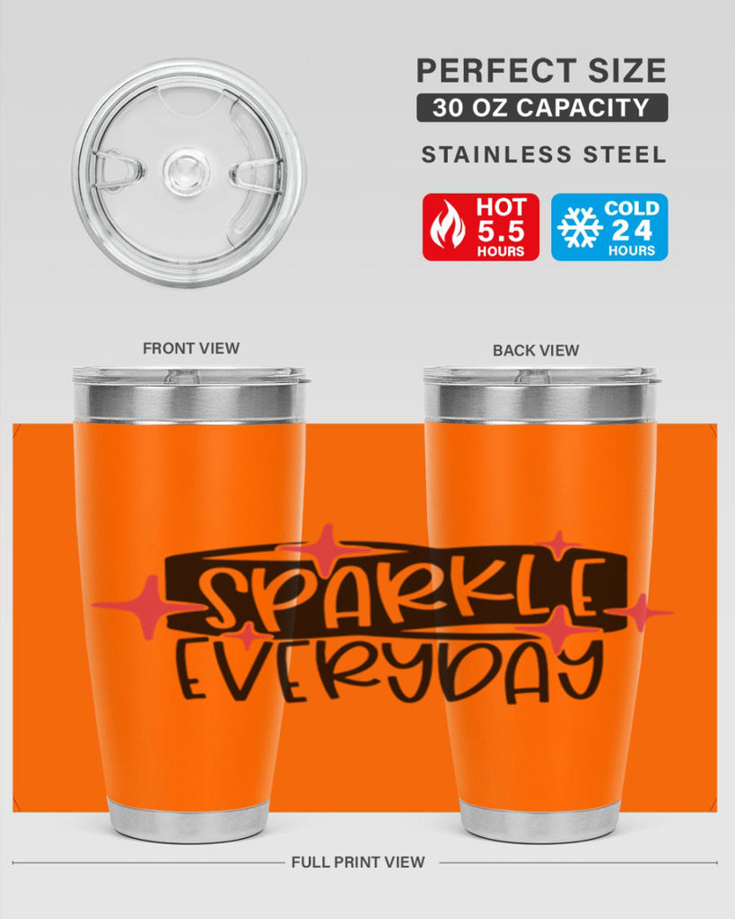 Sparkle Everyday Style 20#- make up- Tumbler