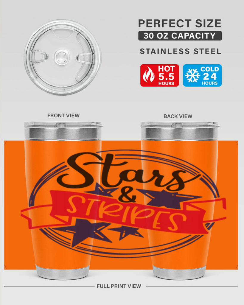 Stars StripeS Style 174#- Fourt Of July- Tumbler
