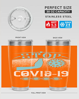 Stop covid Style 22#- corona virus- Tumbler