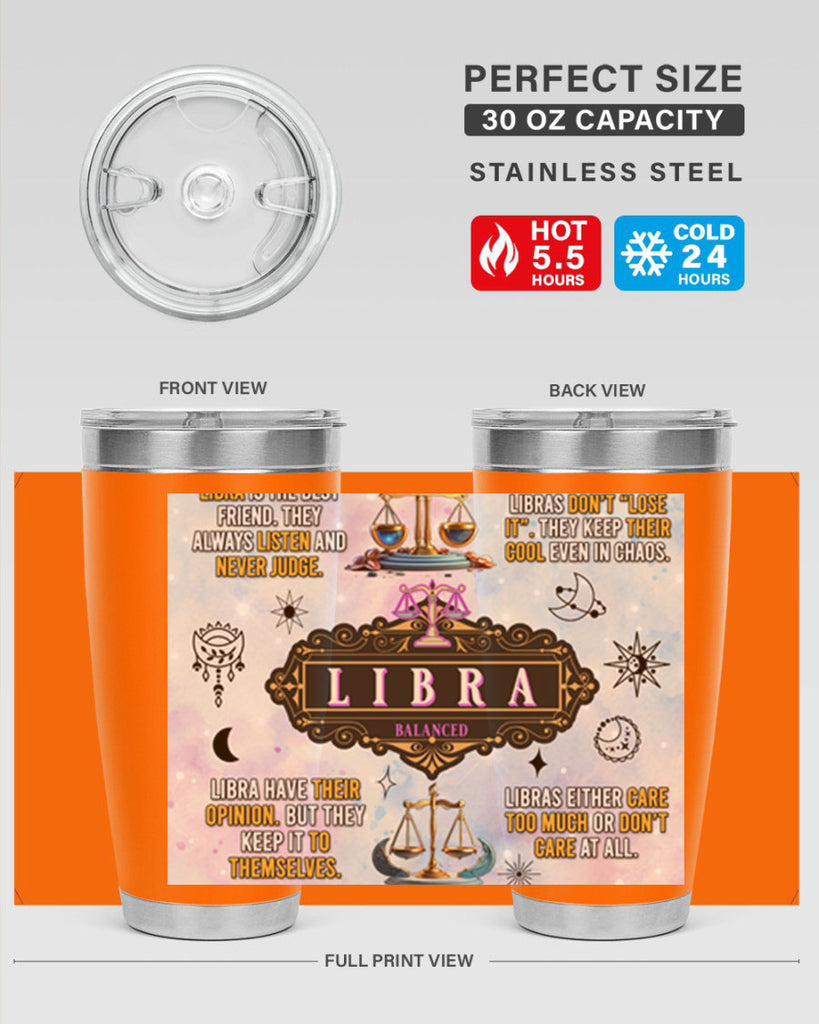 StraightLibra 474#- zodiac- Tumbler