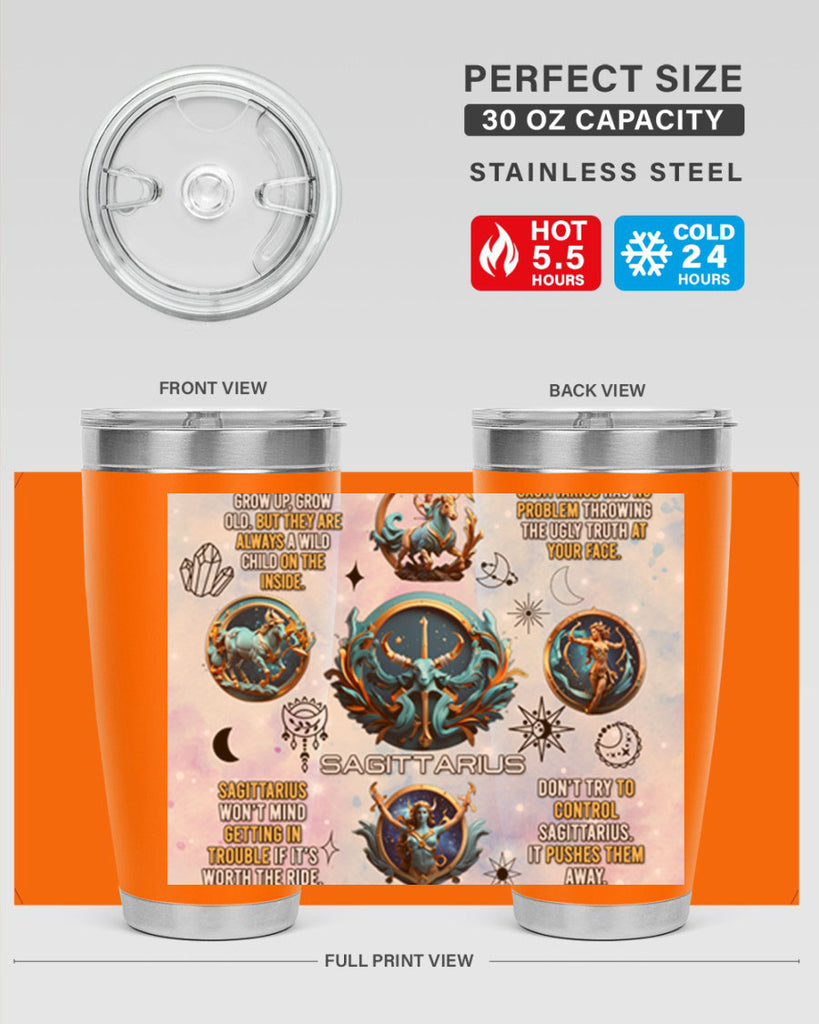 StraightSaggitarius 476#- zodiac- Tumbler