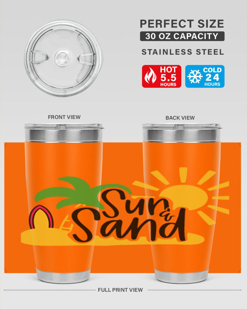 Sun Sand Style 17#- summer- Tumbler