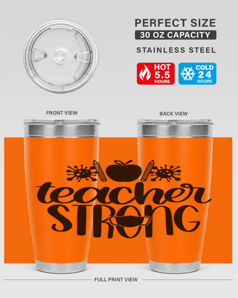 Teacher Strong Style 47#- teacher- tumbler