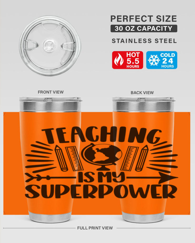 Teaching Is My Superpower Style 39#- teacher- tumbler