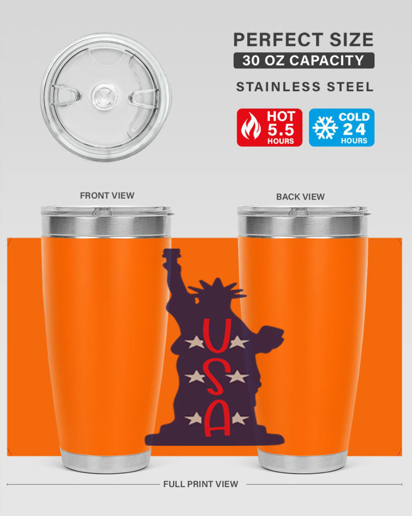 USA Style 181#- Fourt Of July- Tumbler
