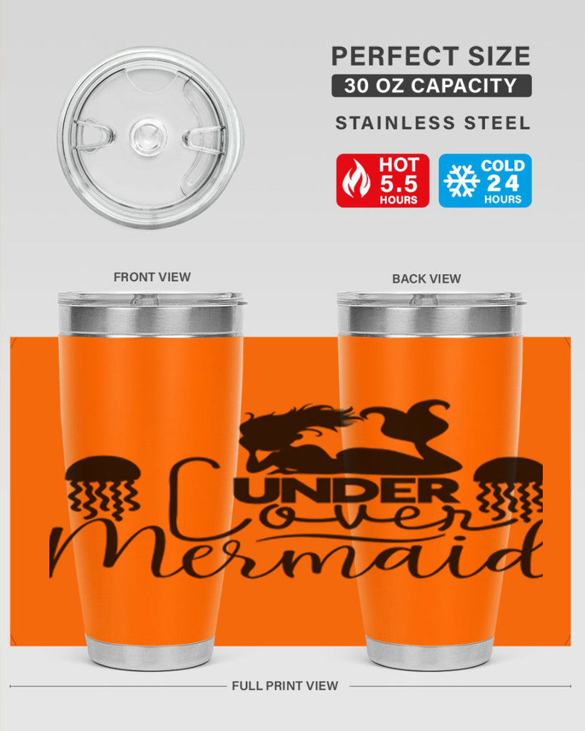 Under Cover Mermaid 642#- mermaid- Tumbler