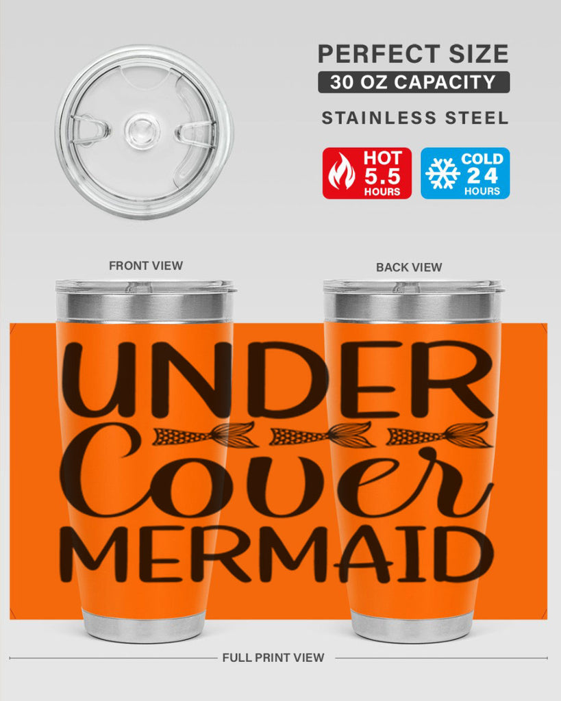 Under Cover Mermaid 647#- mermaid- Tumbler