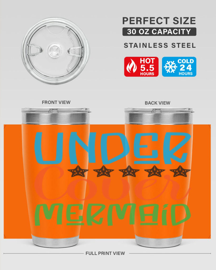 Under Cover Mermaid 648#- mermaid- Tumbler