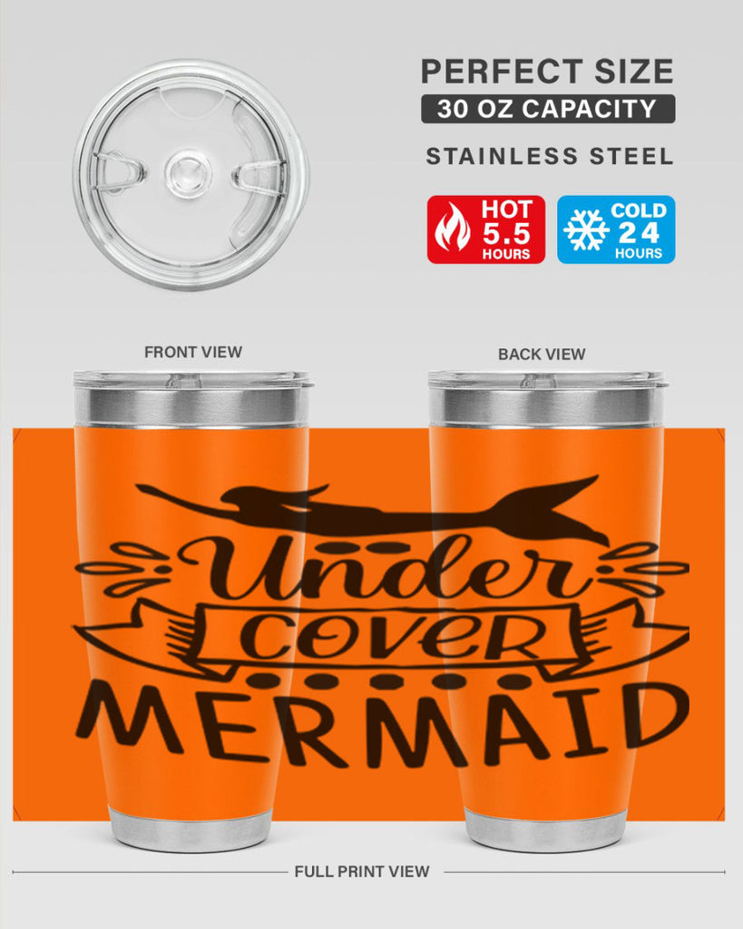 Under cover mermaid 645#- mermaid- Tumbler