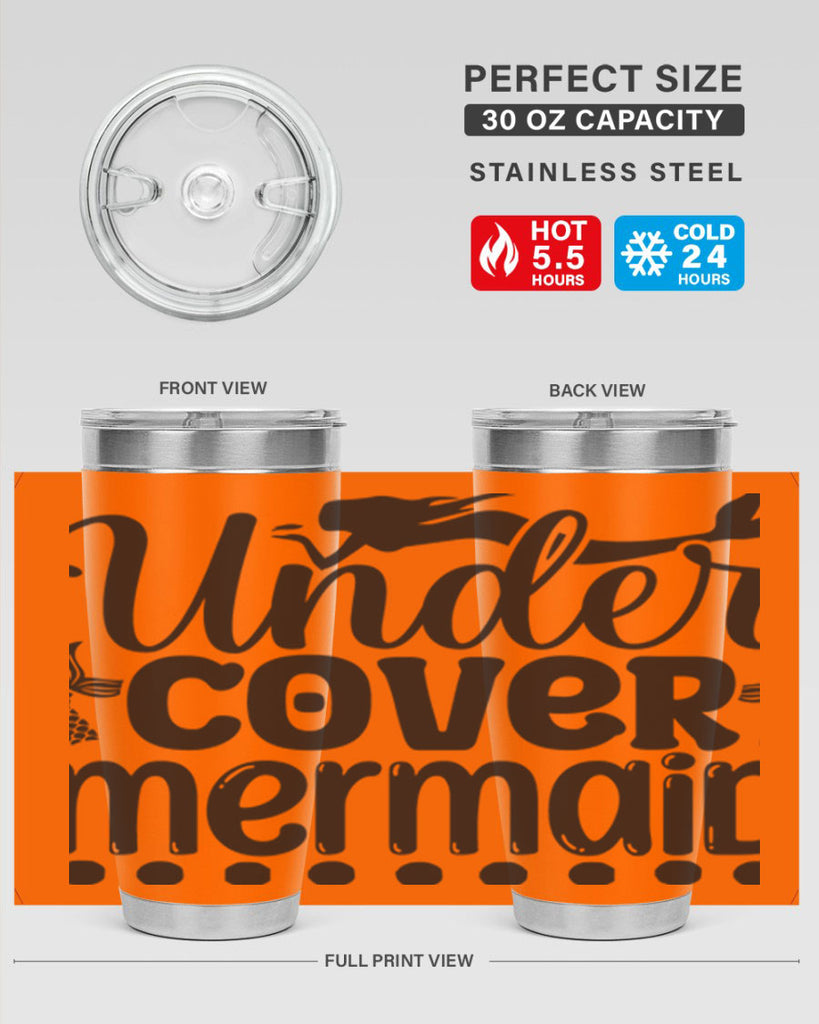 Under cover mermaid 649#- mermaid- Tumbler