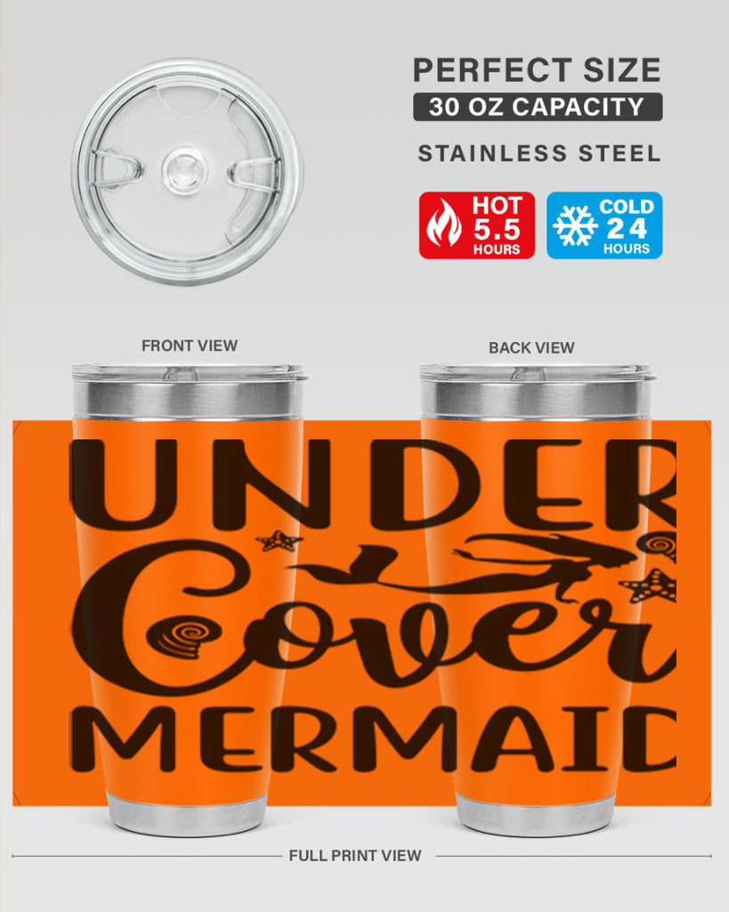 Under cover mermaid design 655#- mermaid- Tumbler