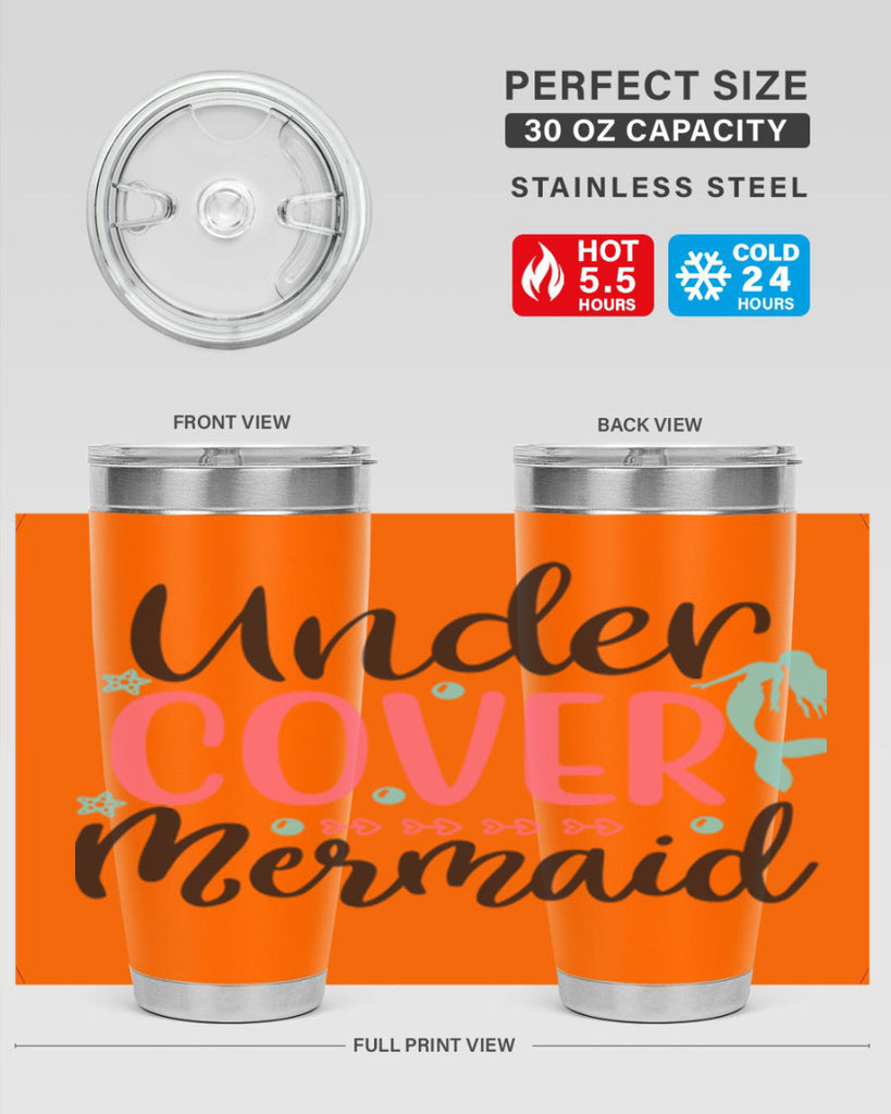 Undercover Mermaid 656#- mermaid- Tumbler
