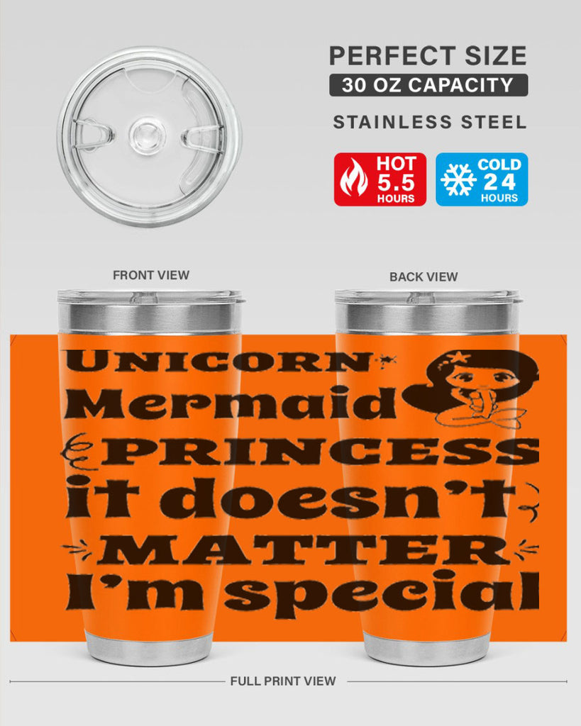 Unicorn Mermaid princess it doesnt 661#- mermaid- Tumbler