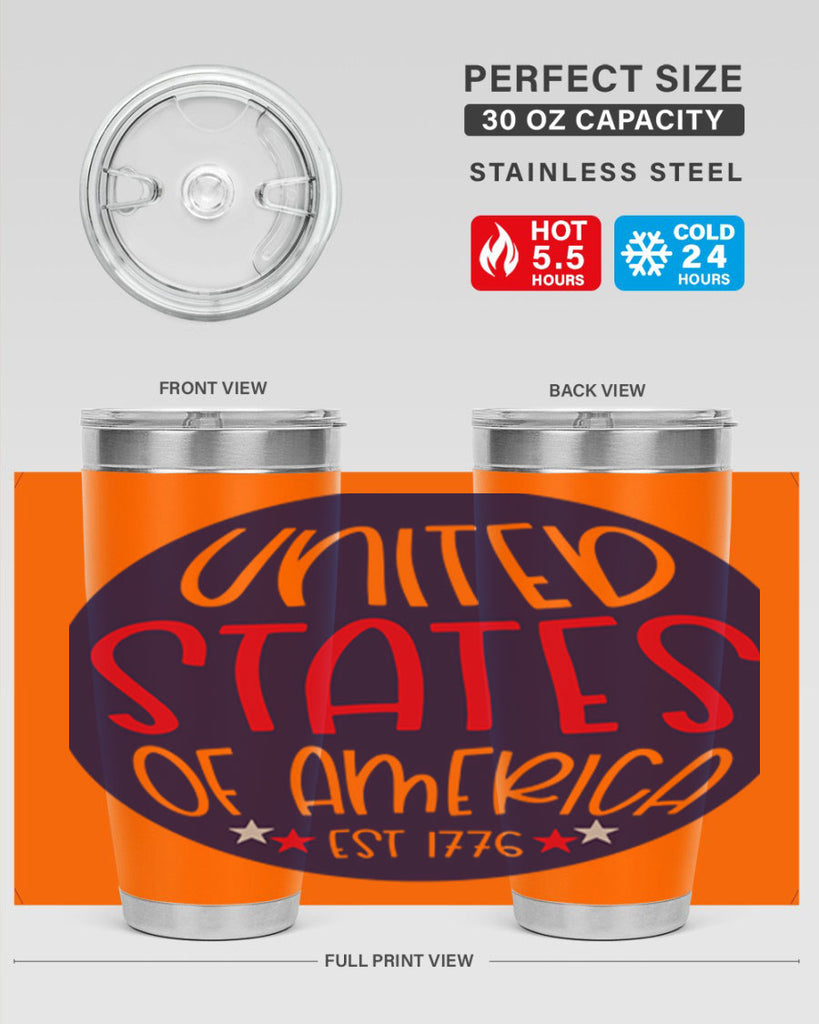 United States Of America Est Style 176#- Fourt Of July- Tumbler