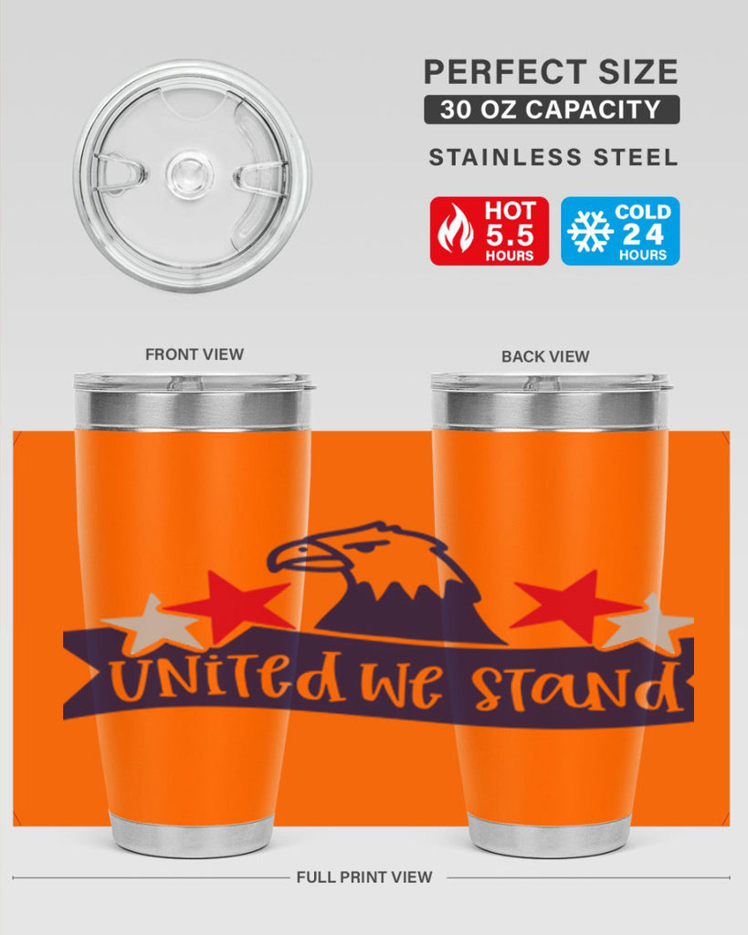 United We Stand Style 178#- Fourt Of July- Tumbler