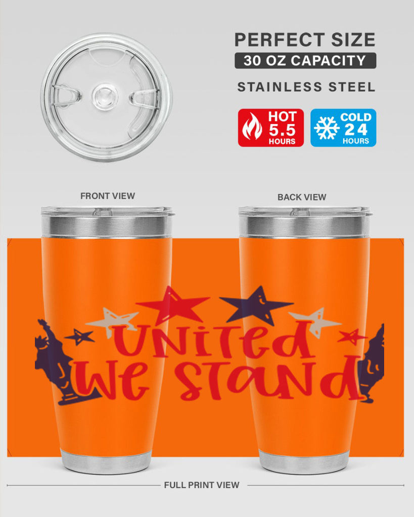 United We Stand Style 179#- Fourt Of July- Tumbler