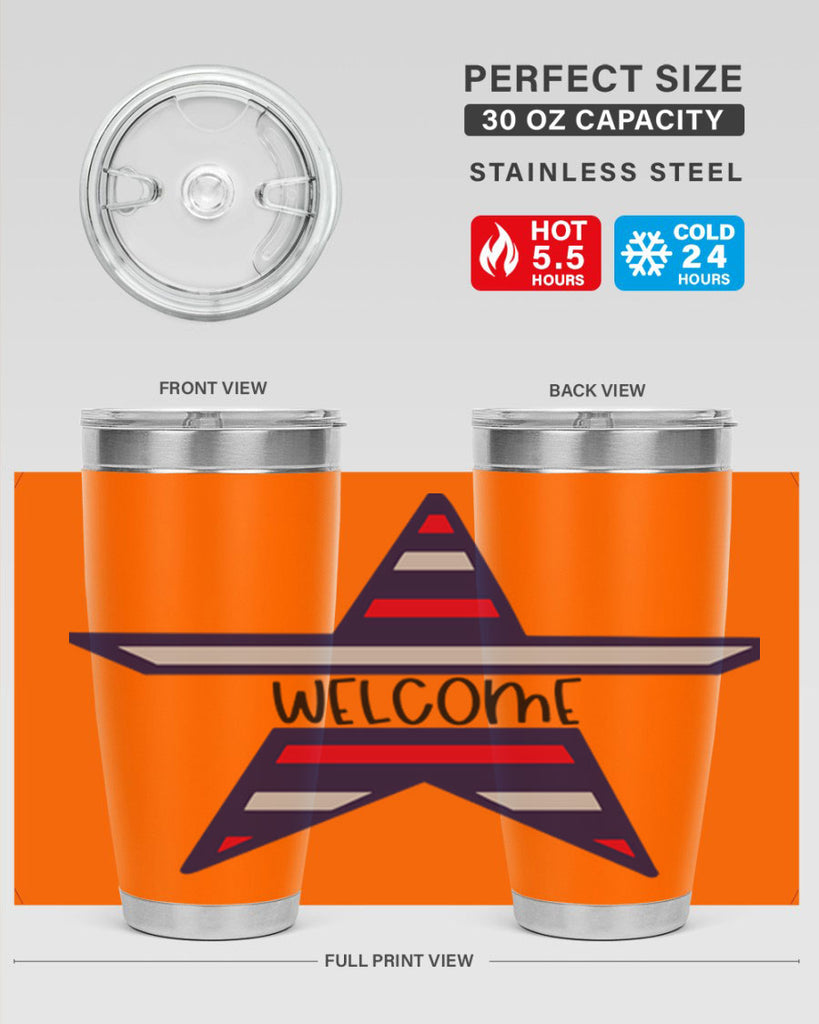 Welcome Style 186#- Fourt Of July- Tumbler