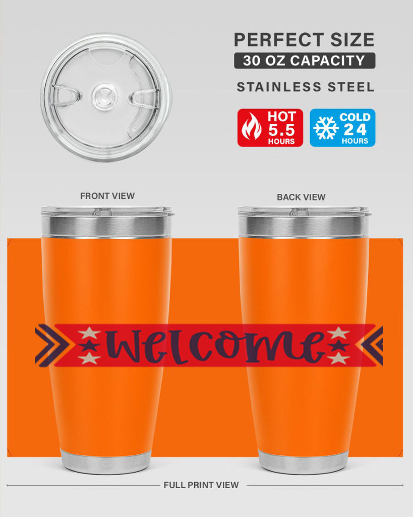 Welcome Style 187#- Fourt Of July- Tumbler