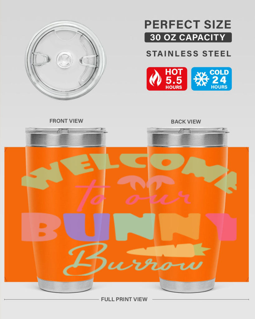 Welcome to our bunny burrow588#- spring- Tumbler