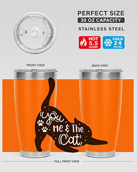 You Me The Cat Style 111#- cat- Tumbler