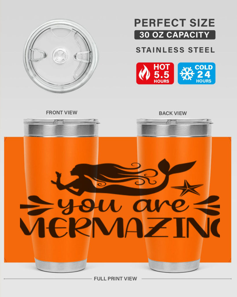 You are mermazing 687#- mermaid- Tumbler