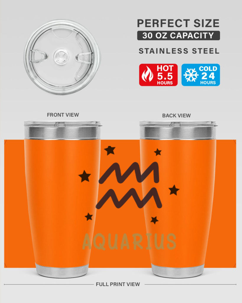 aquarius 83#- zodiac- Tumbler