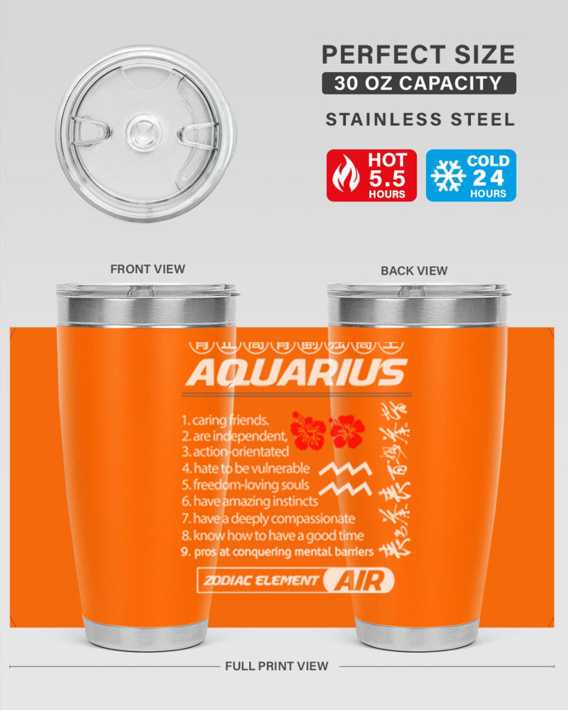 aquarius 85#- zodiac- Tumbler