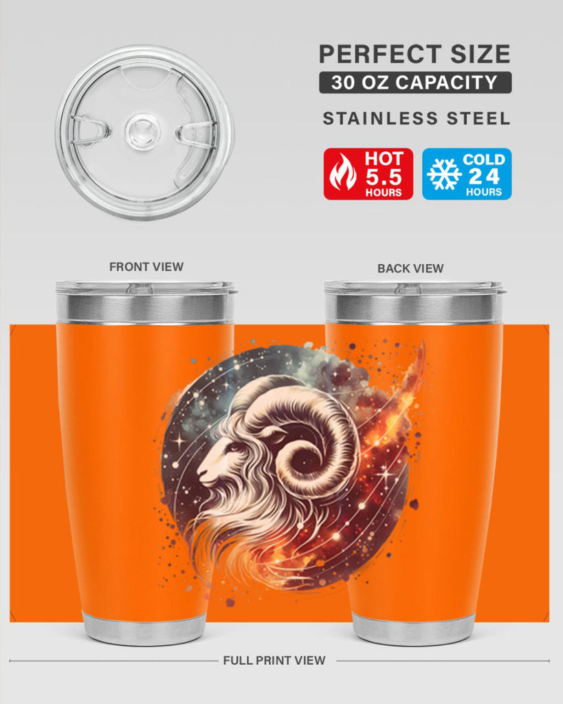 aries 124#- zodiac- Tumbler