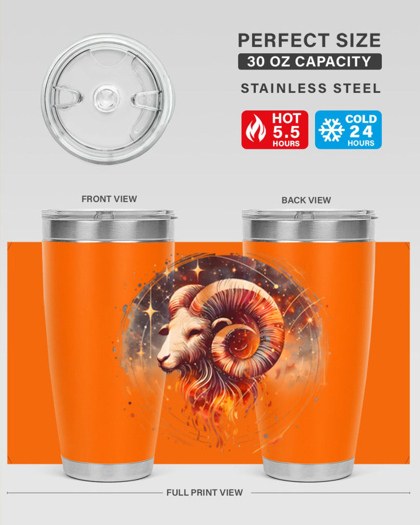 aries 125#- zodiac- Tumbler