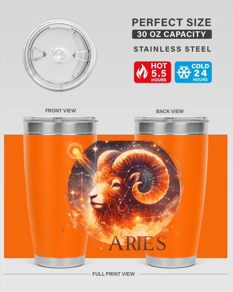 aries 130#- zodiac- Tumbler