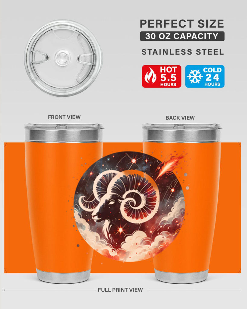 aries 140#- zodiac- Tumbler