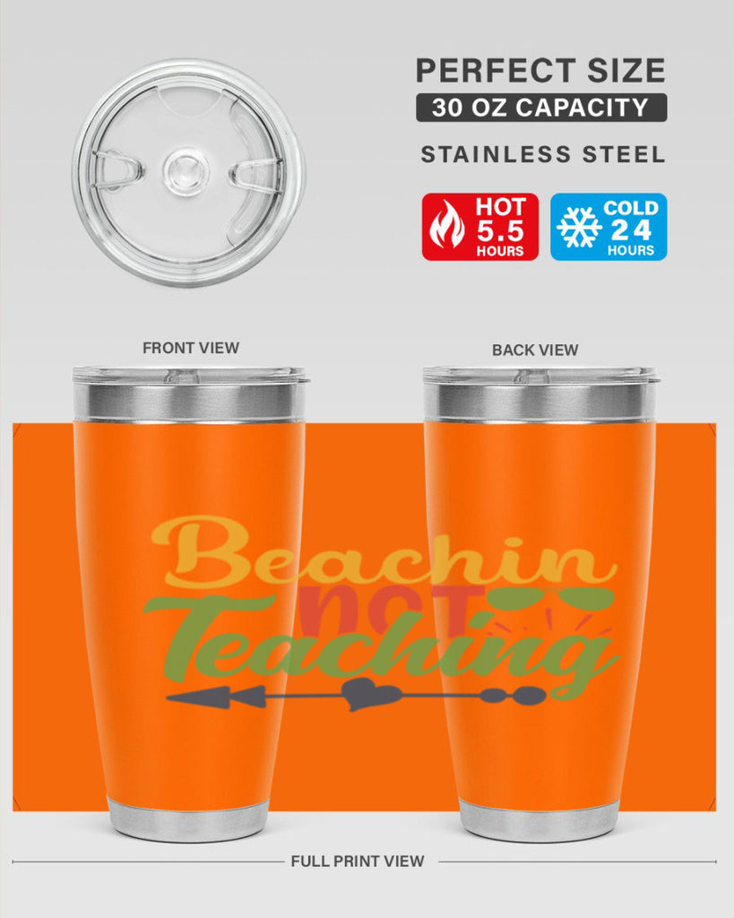 beachin not teaching Style 194#- teacher- tumbler