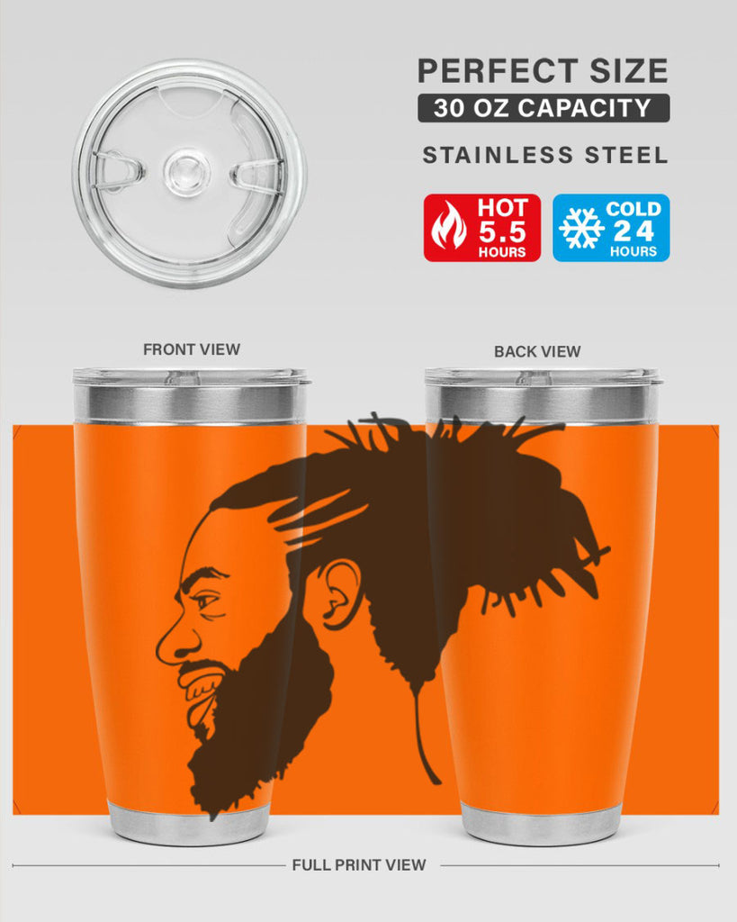 beardman 45#- black men - boys- tumbler