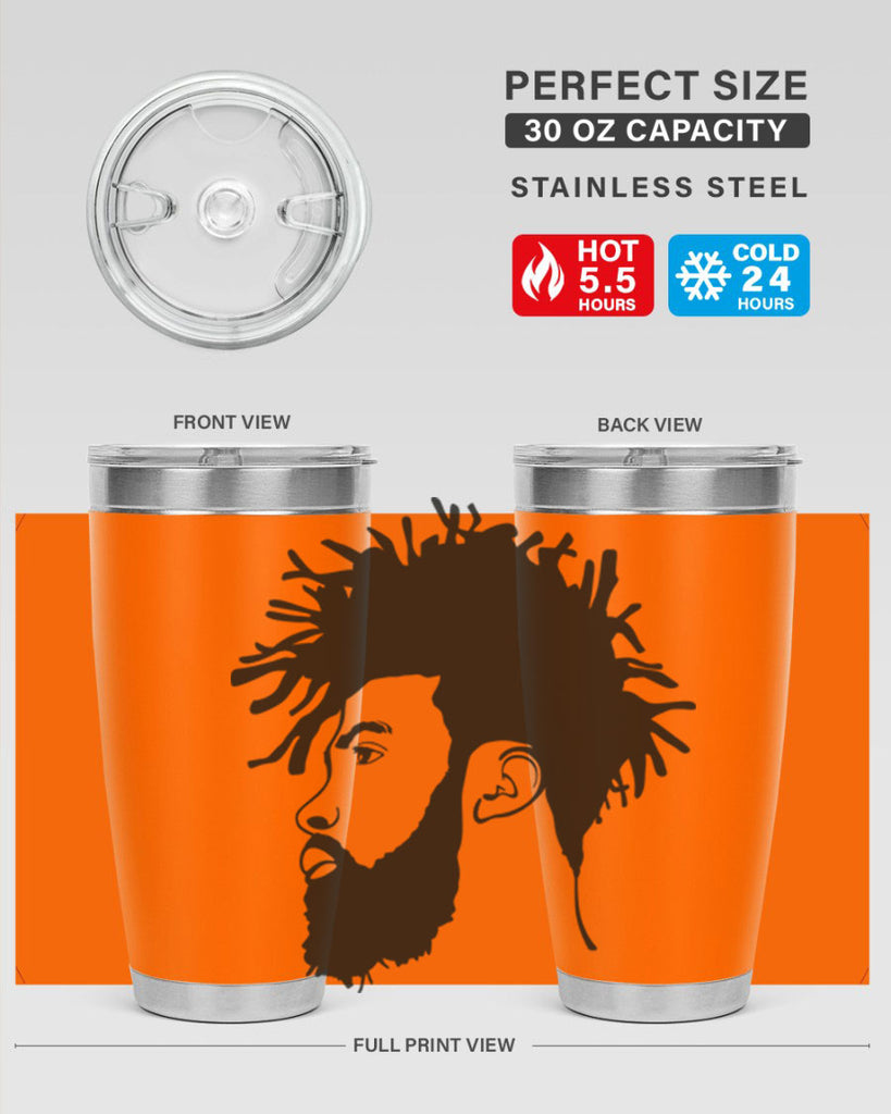beardman 46#- black men - boys- tumbler