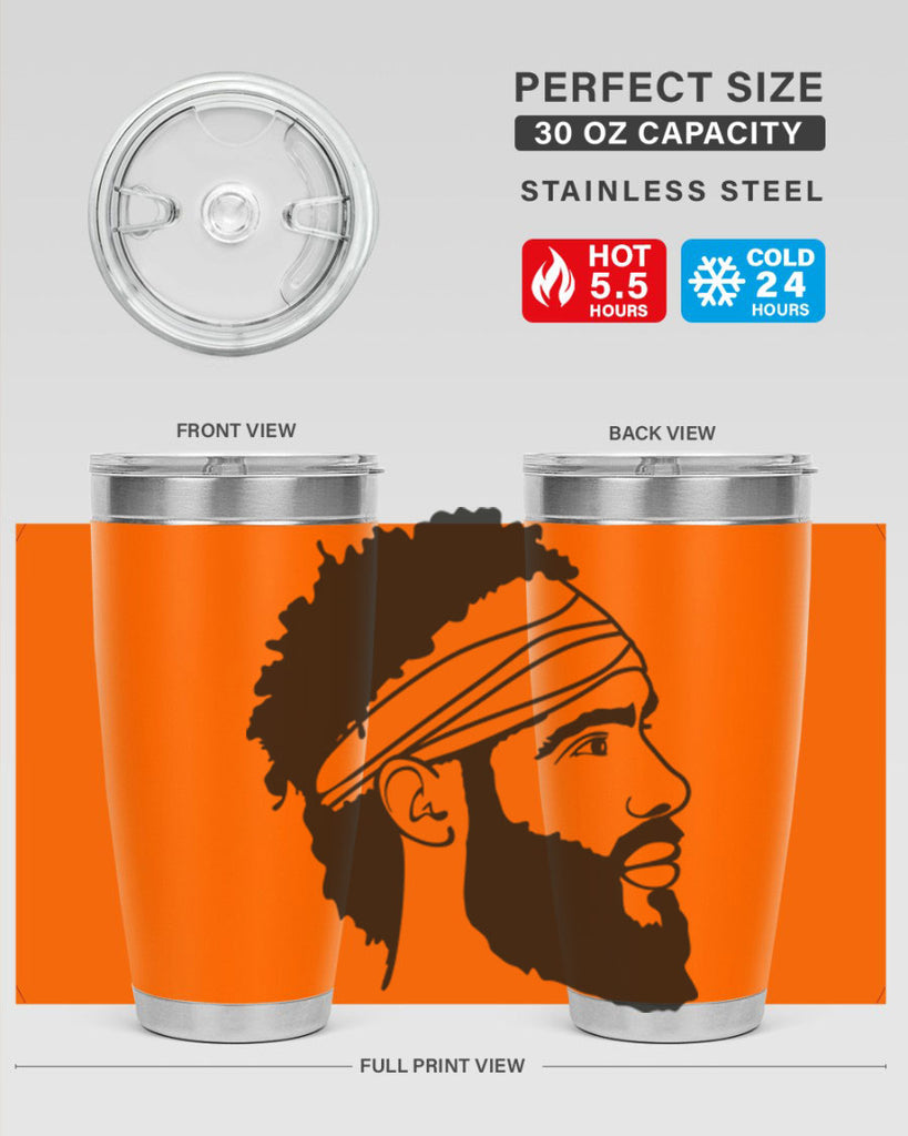 beardman 48#- black men - boys- tumbler