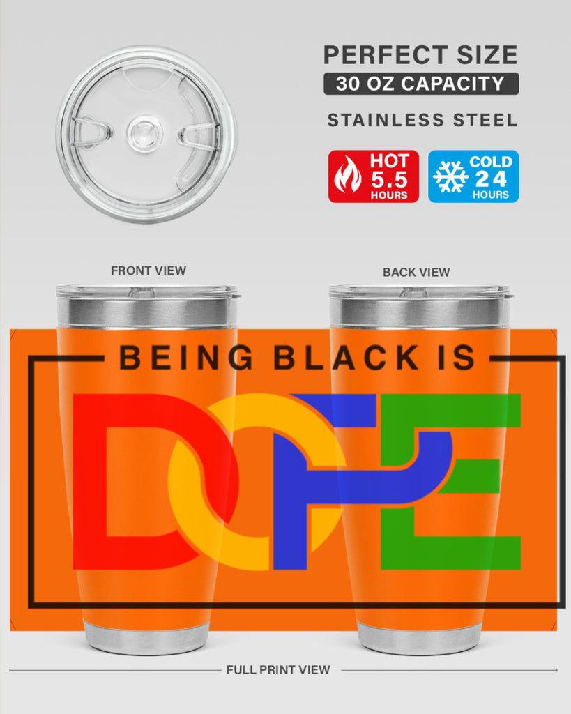 being black is dope 259#- black words phrases- Cotton Tank