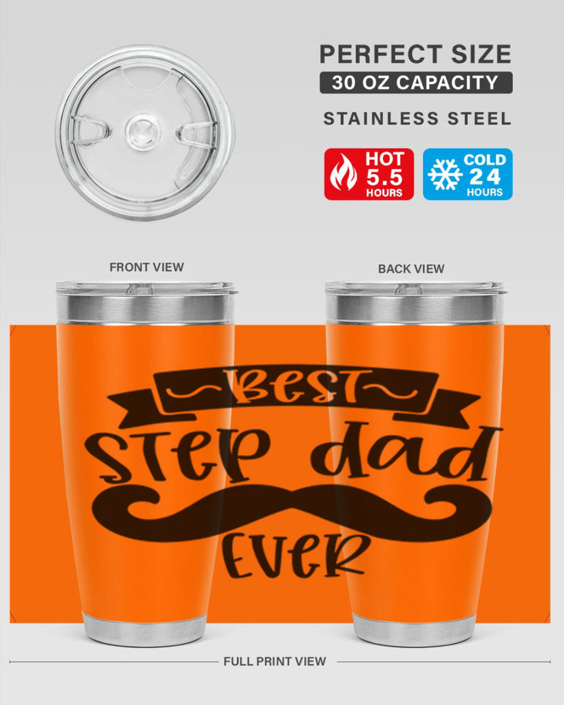 best step dad ever 70#- fathers day- Tumbler