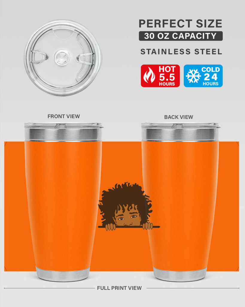black boy 4#- black men - boys- tumbler