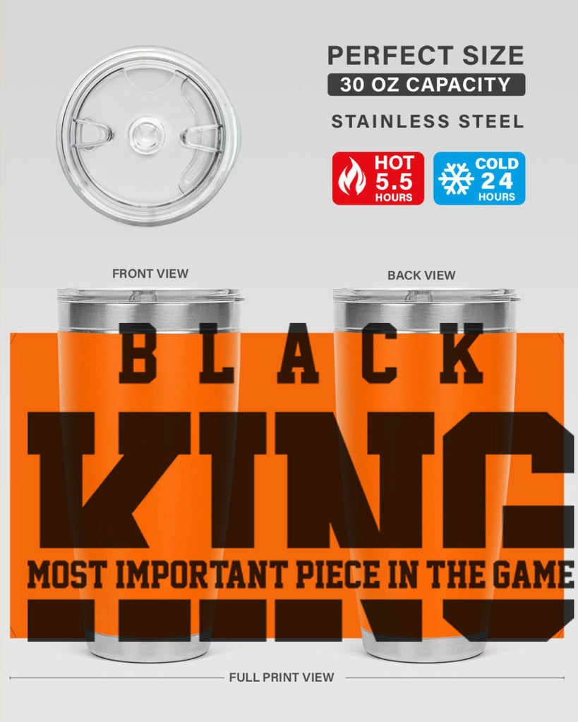 black king 230#- black words phrases- Cotton Tank