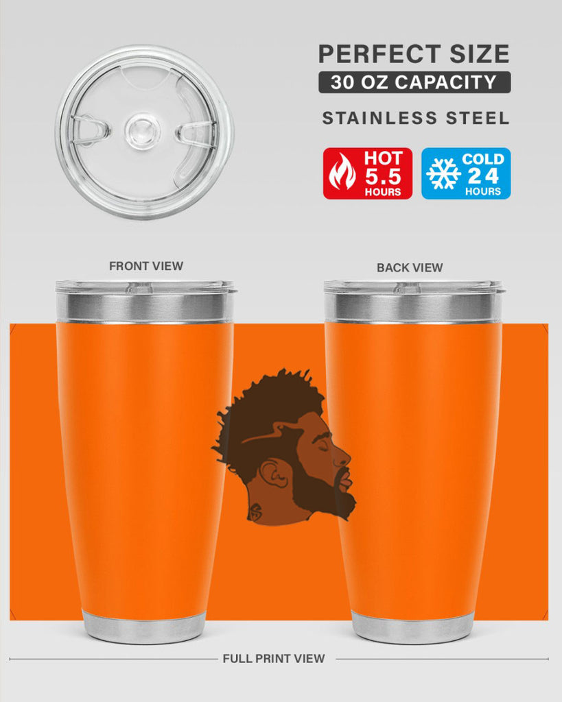 black man 30#- black men - boys- tumbler