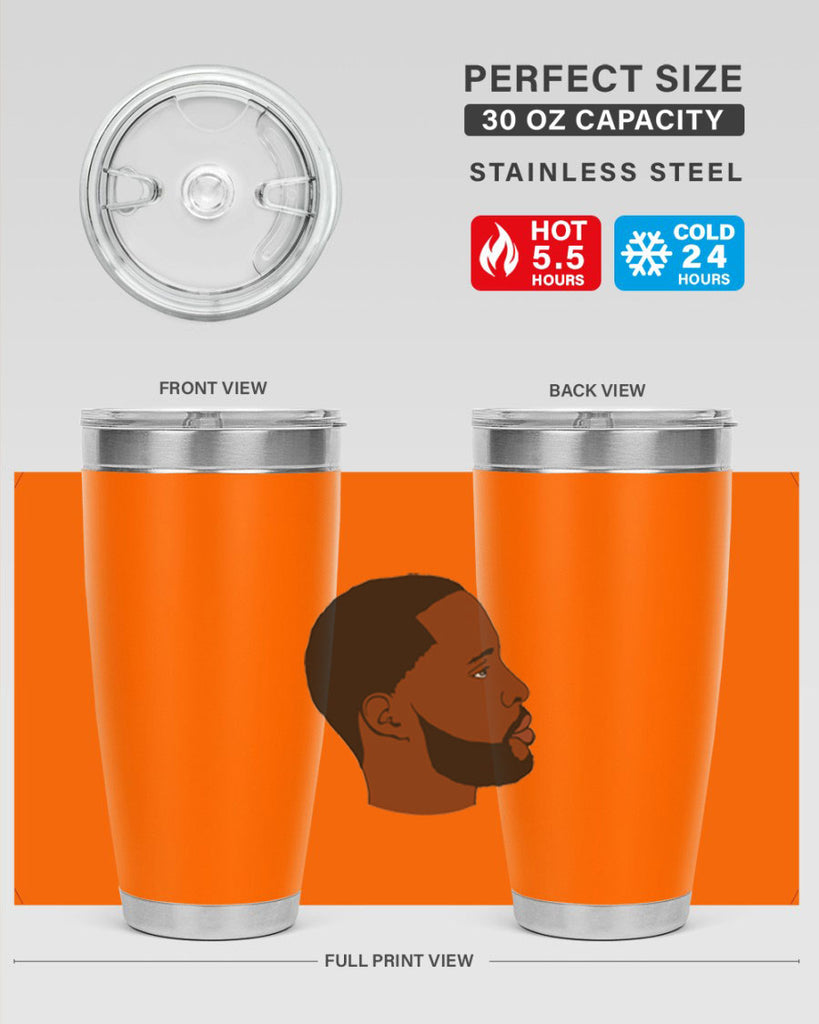 black man 35#- black men - boys- tumbler