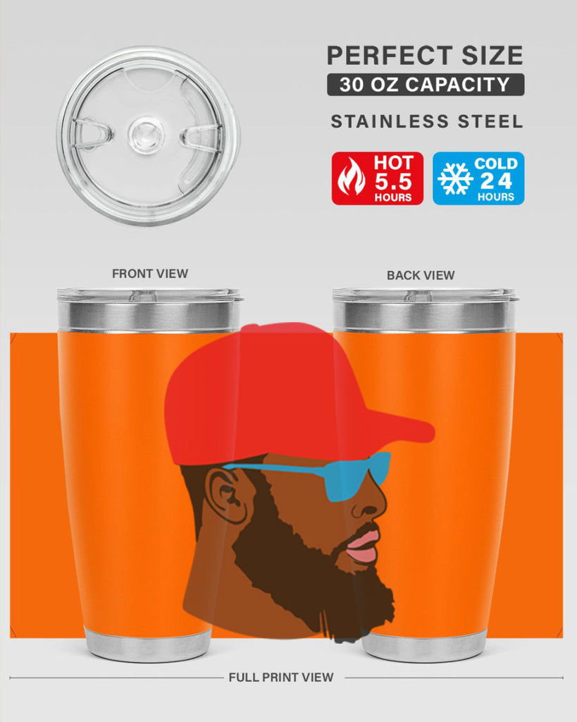 black man style 1#- black men - boys- tumbler
