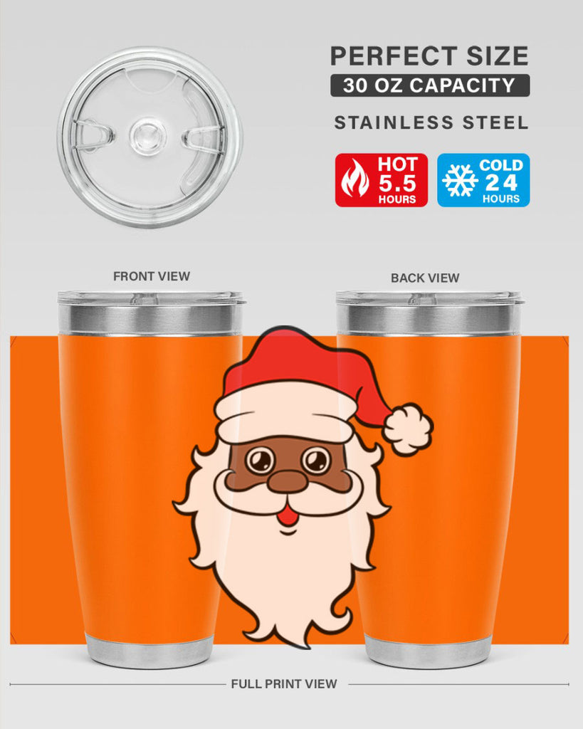black santa 25#- black men - boys- tumbler