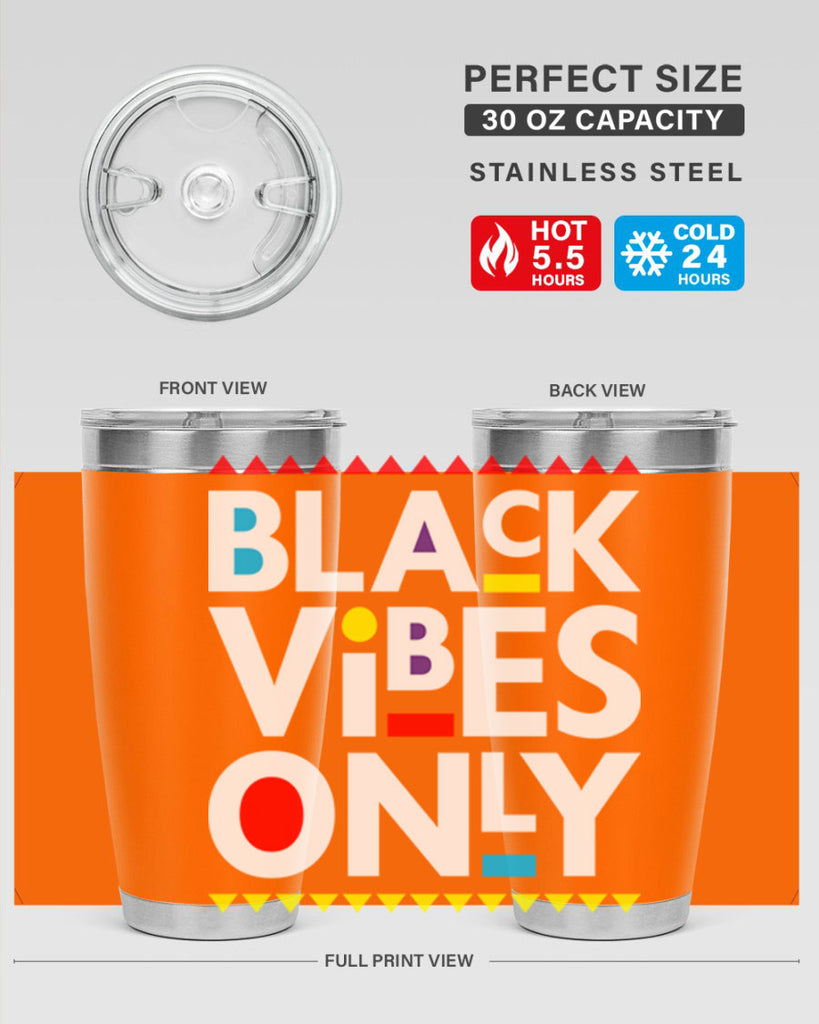 black vibes only 217#- black words phrases- Cotton Tank