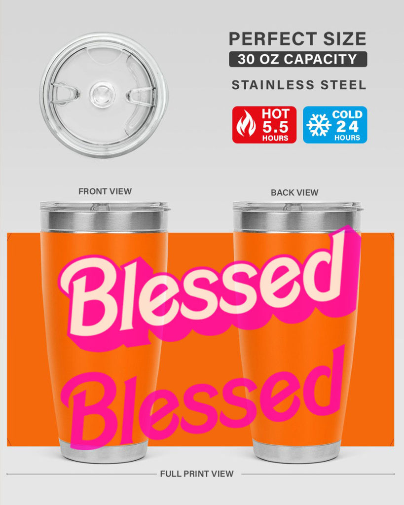 blessed barbie 193#- black words phrases- Cotton Tank