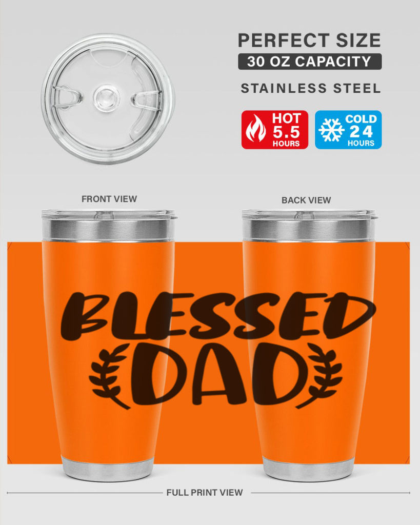 blessed dad 36#- dad- Tumbler